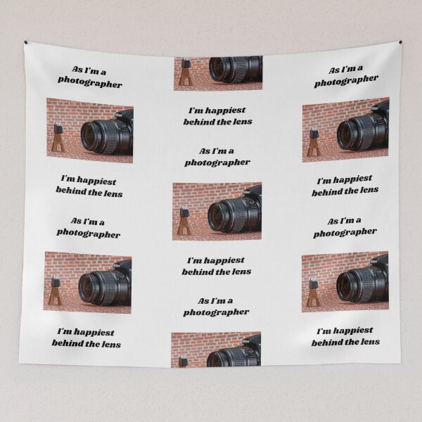Item preview, As I'm a photographer I'm happiest behind the lens  designed and sold by TheWorldofYvonneMarrs.