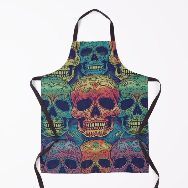 Item preview, colored skull pattern design designed and sold by Brandon f.