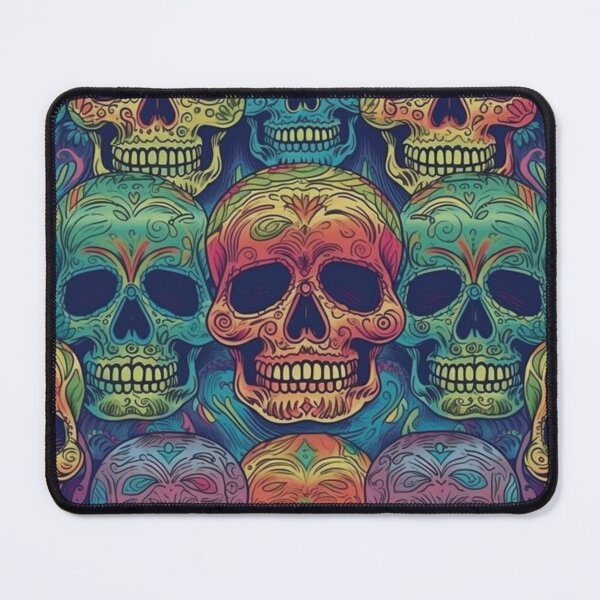 Item preview, colored skull pattern design designed and sold by Brandon f.