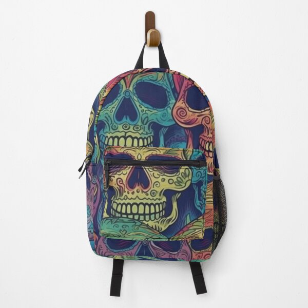 Item preview, colored skull pattern design designed and sold by Brandon f.