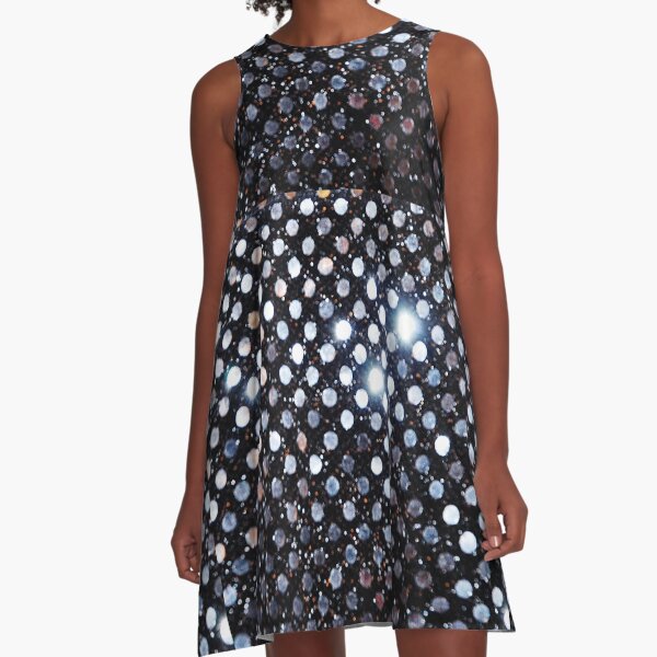 Silver Sequins A-Line Dress