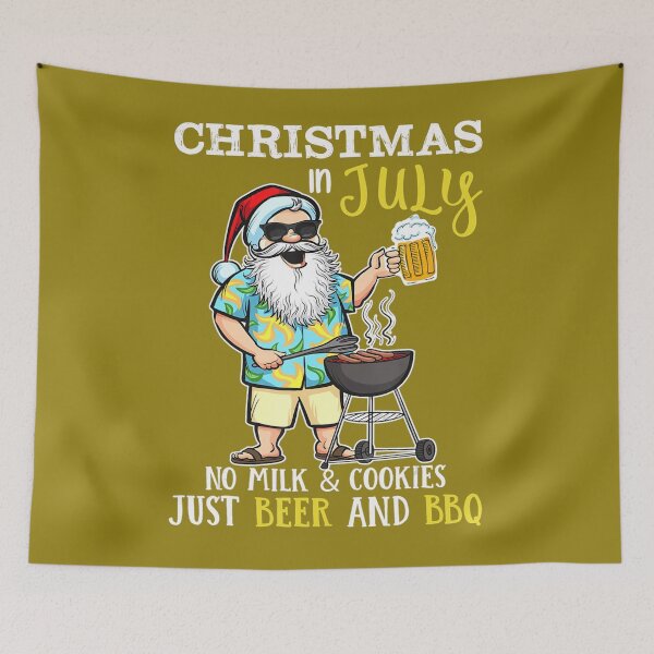 Item preview, Christmas In July No Milk And Cookies Just Beer And BBQ 	 	 designed and sold by vudubncvx93.