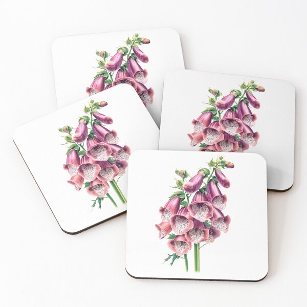 Item preview, Digitalis purpurea, Foxglove, Botanical Art designed and sold by VENENUMBOTANICA.