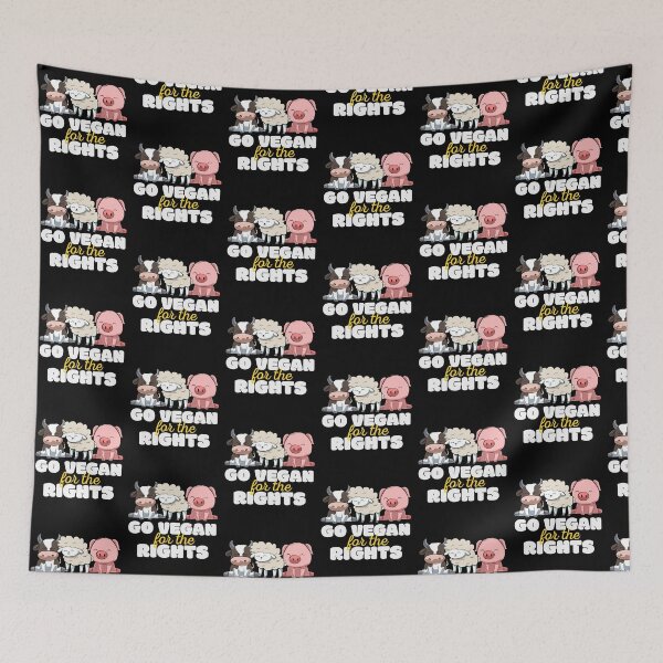 Item preview, Animal Rights Vegan Vegetarian Veggie Animal Lover designed and sold by Pubi.