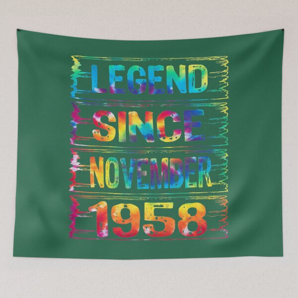 Item preview, November 64 Years Old Since 1958 64th Birthday 	 Tie Dye 	 	 designed and sold by ssqovsclqy96.