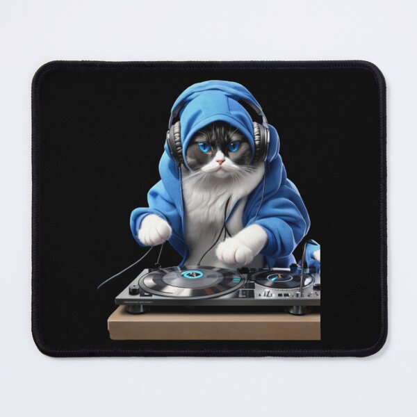Item preview, Music lover cool dj cat designed and sold by Kashear.