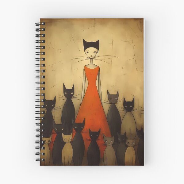 Item preview, Cave Art Cat Lady designed and sold by KateAndersonLTD.