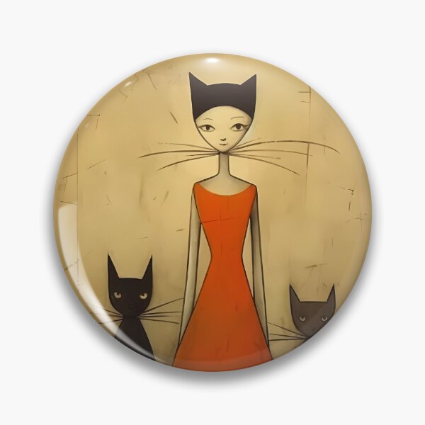 Item preview, Cave Art Cat Lady designed and sold by KateAndersonLTD.