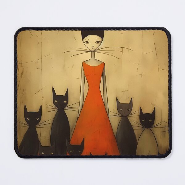 Item preview, Cave Art Cat Lady designed and sold by KateAndersonLTD.