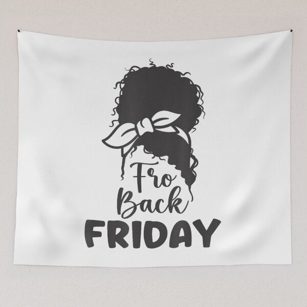 Item preview, Fro-Back Friday Black Girl Messy Afro Hair Bun Women & Girls T-Shirt designed and sold by CummerataPenelo.