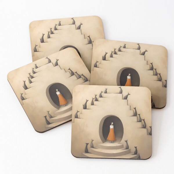Item preview, Cave Art Cat Lady designed and sold by KateAndersonLTD.