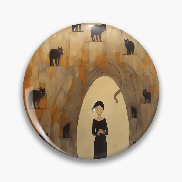 Item preview, Cave Art Cat Lady designed and sold by KateAndersonLTD.
