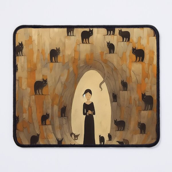 Item preview, Cave Art Cat Lady designed and sold by KateAndersonLTD.