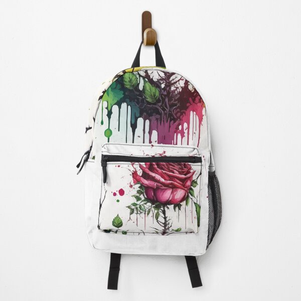 Item preview, Colorful Painted Rose Dripping with Watercolor Ink designed and sold by StephanieWard.
