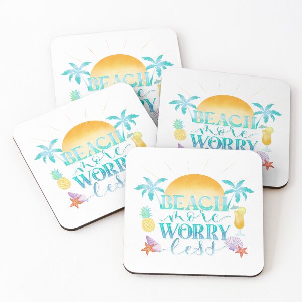 Item preview, Beach More. Worry Less. designed and sold by Sandra Brezina.