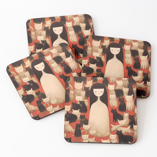 Item preview, Cave Art Cat Lady designed and sold by KateAndersonLTD.