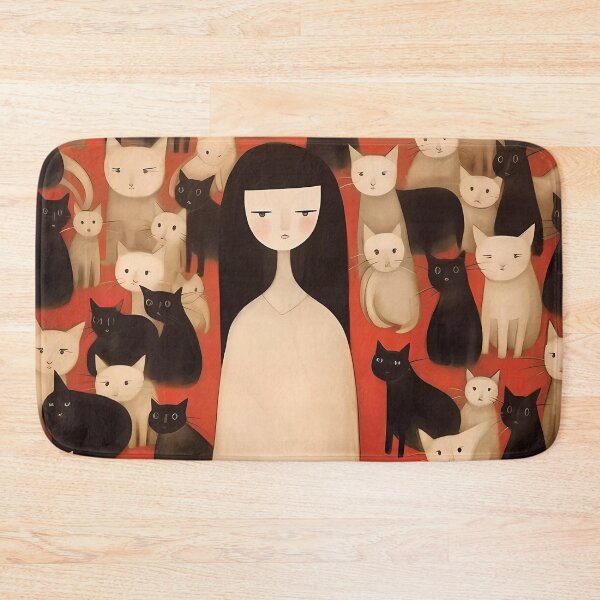 Item preview, Cave Art Cat Lady designed and sold by KateAndersonLTD.