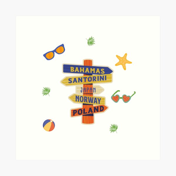 Item preview, Summer travel and spirits designed and sold by printsandpixels.