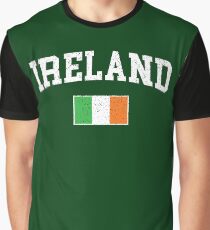 Camiseta gráfica Camisa de la bandera de Irlanda Regalos del día de St Patricks Camiseta irlandesa de la bandera