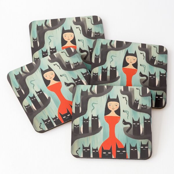 Item preview, Cave Art Cat Lady designed and sold by KateAndersonLTD.