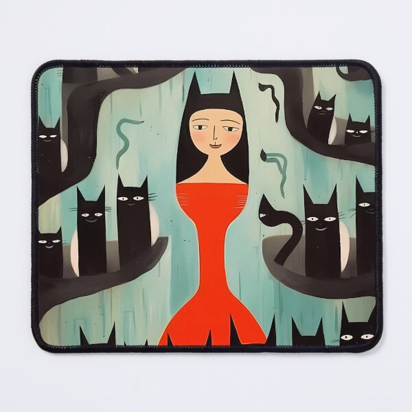 Item preview, Cave Art Cat Lady designed and sold by KateAndersonLTD.