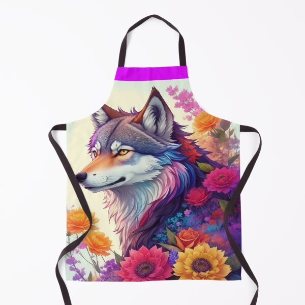Item preview, Wolf With Flowers designed and sold by Angelle55.