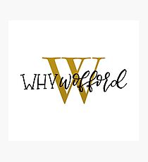 Why Wofford Photographic Print