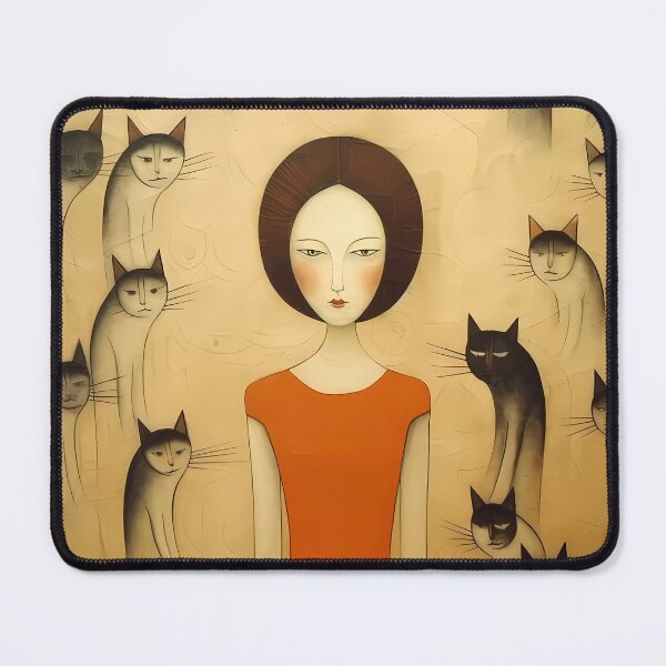 Item preview, Cave Art Cat Lady designed and sold by KateAndersonLTD.