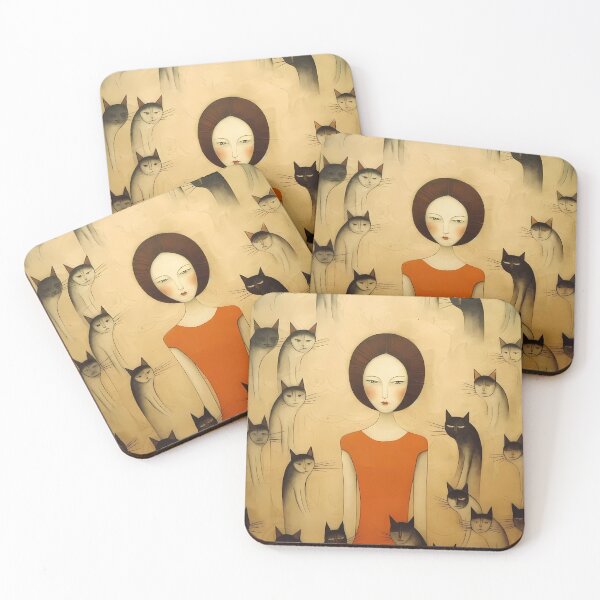 Item preview, Cave Art Cat Lady designed and sold by KateAndersonLTD.