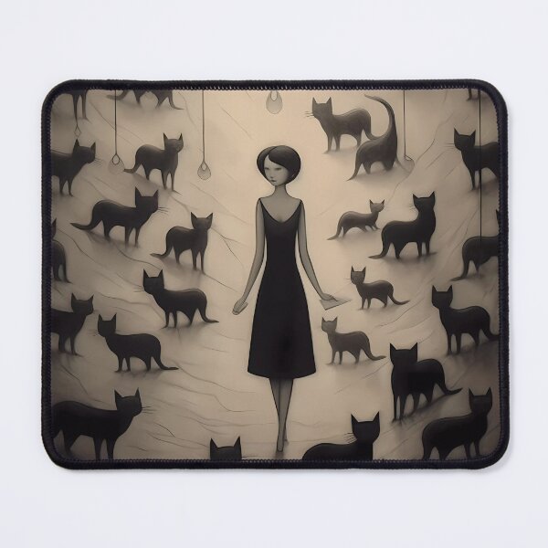 Item preview, Cave Art Cat Lady designed and sold by KateAndersonLTD.
