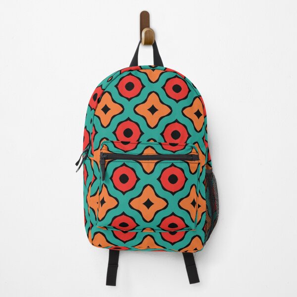 Item preview, Modern Moroccan - Boho Geometry in Turquoise, Orange + Red designed and sold by PaisleyMcNoodle.