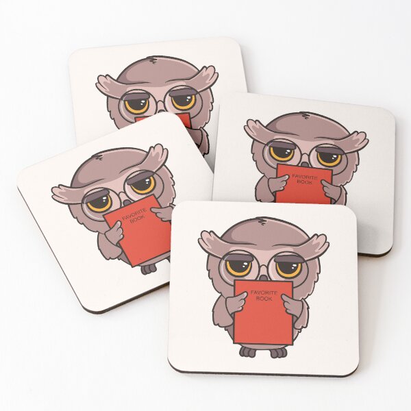 Item preview, Cute cartoon owl with a favorite book designed and sold by Viktoriia.
