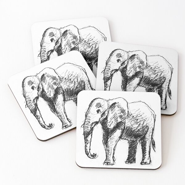 Item preview, Elephant sketch designed and sold by PictureFarm.