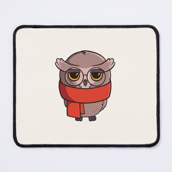 Item preview, Cute cartoon owl with scarf designed and sold by Viktoriia.