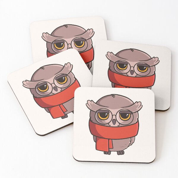 Item preview, Cute cartoon owl with scarf designed and sold by Viktoriia.