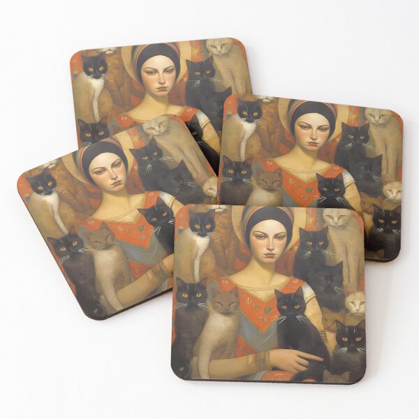 Item preview, Egyptian Cat Ladies designed and sold by KateAndersonLTD.