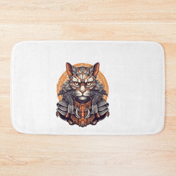 Item preview, Cat samurai  designed and sold by Rosaliartbook.
