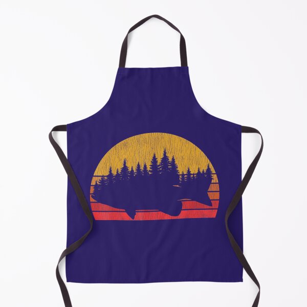 Item preview, Bass Fishing Forest Retro Largemouth Fisherman designed and sold by byxxlcgrbo71.