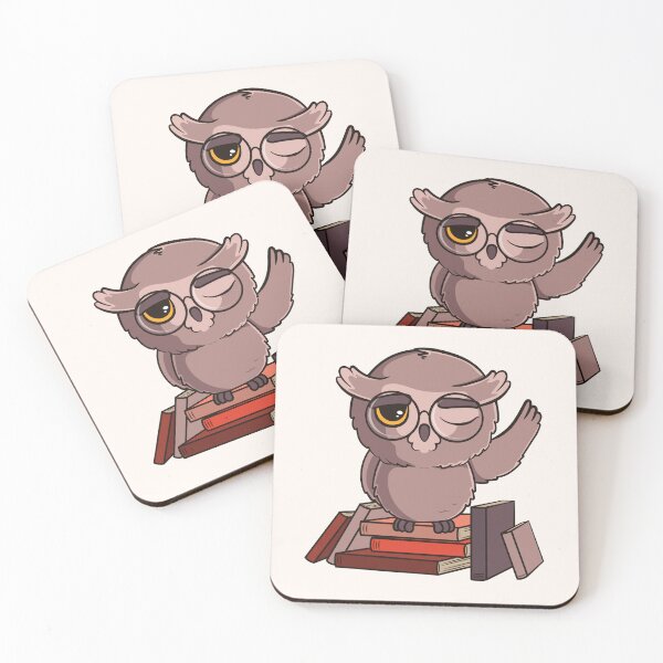 Item preview, Cute cartoon winking owl waving its wing designed and sold by Viktoriia.