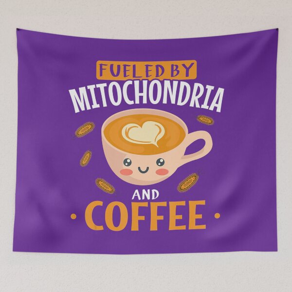 Item preview, Fueled By Mitochondria And Coffee DNA Biology Biologist 	 	 designed and sold by ttjrvoxmi0.