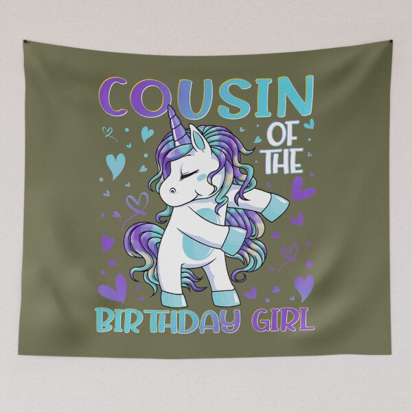 Item preview, Cousin of the Birthday 	 Flossing Unicorn Cousin 	 	 	 designed and sold by tfgmizko5.