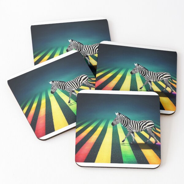 Item preview, Zebra Crossing Rainbow Road designed and sold by Hello Llama.