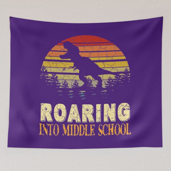 Item preview, Roaring Middle School Dinosaur Back To School First Day 	 	 	 designed and sold by evafrgiremt58.