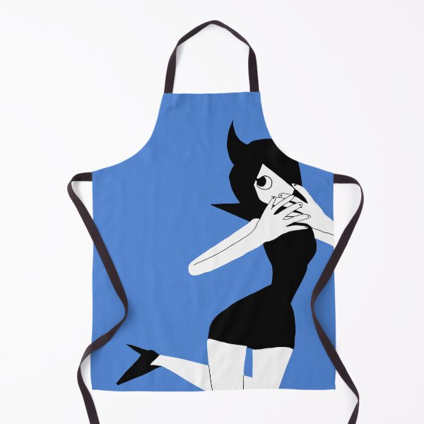 Item preview, Cute demon girl cartoon blue background designed and sold by Gyaoririi.