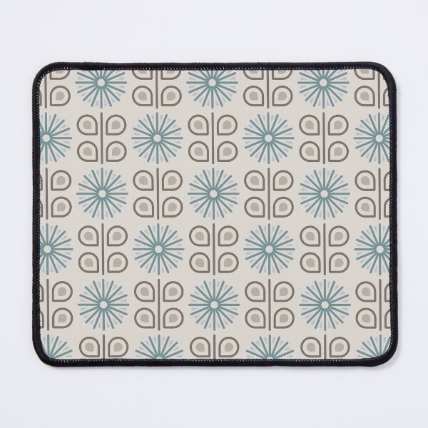 Item preview, KF 0012 C Minimalist Vintage Flowers 70s Modern Geometric Floral Pattern designed and sold by KhakiFinch.