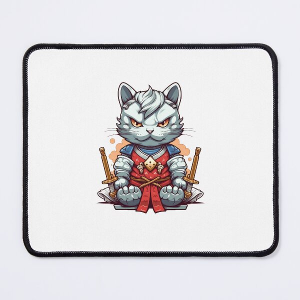 Item preview, Cat samurai designed and sold by Rosaliartbook.