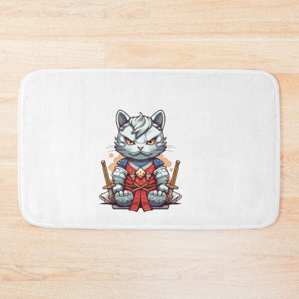 Item preview, Cat samurai  designed and sold by Rosaliartbook.