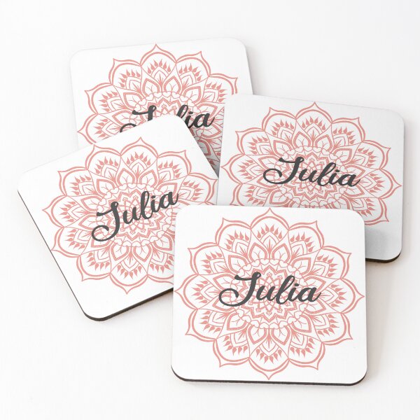 Item preview, Burnt Coral Mandala Personalized Name - Julia designed and sold by MysticMagpie.