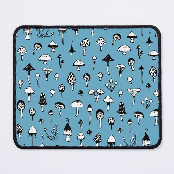 Item preview, Magical mushrooms pattern L BLUE designed and sold by TheLazyNymph.