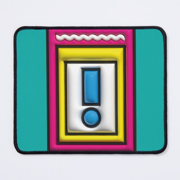 Item preview, Exclamation mark, 3D illustration, 80's designed and sold by utaart.